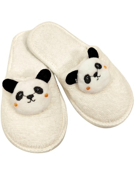Set Coccole Panda – Accappatoio, Pantofoline e Asciugamano Baby  - Ven