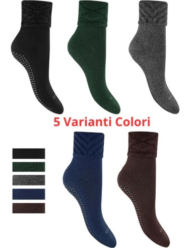 Calze Antiscivolo da Donna 1 Paio Coconuda in Tinta Unita  - Vendita M