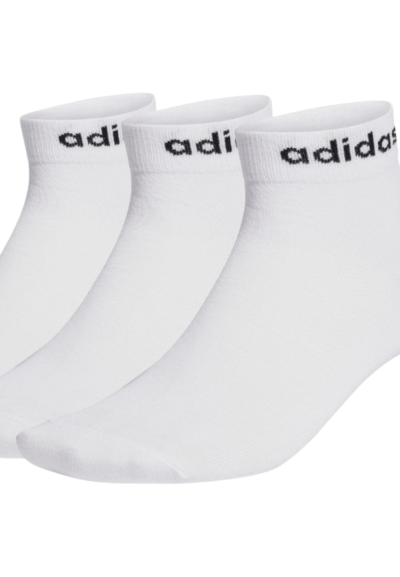 Calze Sportive Bianche alla Caviglia, adidas Essential 3 Pack