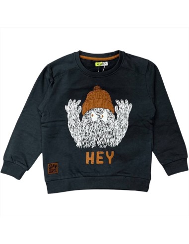 Felpa Yeti HEY Grigio Scuro Bimbo 3-12 Anni  - Vendita Moda sportiva