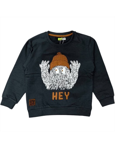 Felpa Yeti HEY Grigio Scuro Bimbo 3-12 Anni  - Vendita Moda sportiva