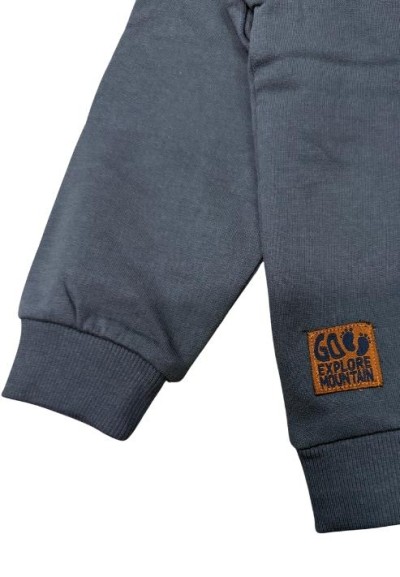 Felpa Yeti HEY Grigio Scuro Bimbo 3-12 Anni  - Vendita Moda sportiva