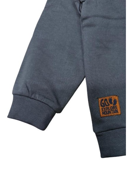 Felpa Yeti HEY Grigio Scuro Bimbo 3-12 Anni  - Vendita Moda sportiva