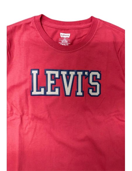 T-Shirt Levi's da Ragazzo a Manica Lunga 100% Cotone rosso – Retro Pul