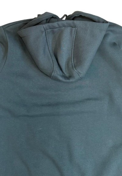 Felpa Uomo Invernale Verdone in Cotone Felpato  - Vendita Moda sportiv