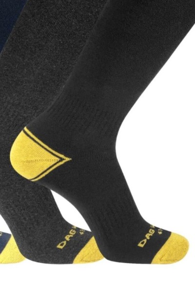 Tris Calze Uomo Lunghe DAG – Blu, Nero, Grigio Scuro  - Vendita Moda s