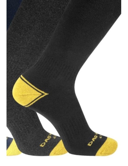 Tris Calze Uomo Lunghe DAG – Blu, Nero, Grigio Scuro  - Vendita Moda s