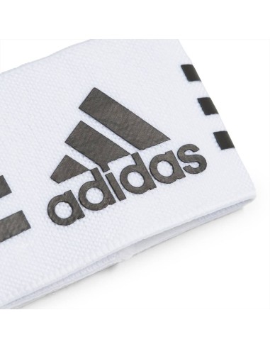 Polsini Cavigliera elastici, 2pz bianco-nere Adidas.  - Vendita Moda s 2