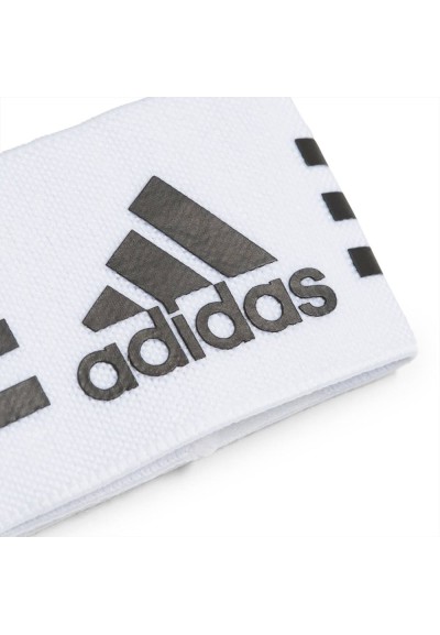 Polsini Cavigliera elastici, 2pz bianco-nere Adidas.  - Vendita Moda s