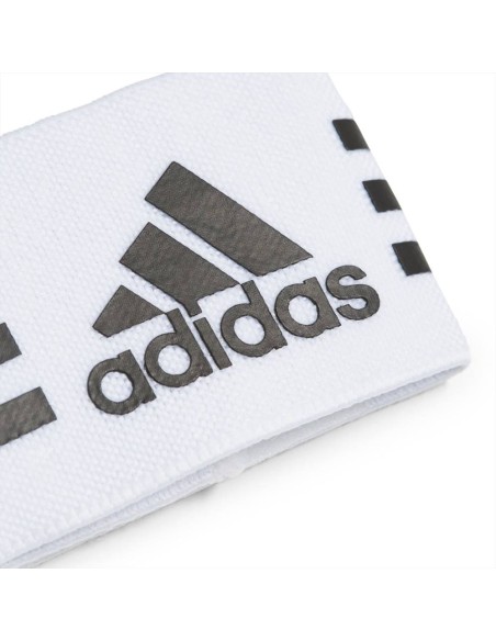 Polsini Cavigliera elastici, 2pz bianco-nere Adidas.  - Vendita Moda s