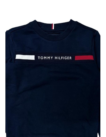 Tuta blu da Bambino "TH RIB INSERT SET" Tommy Hilfiger  - Vendita Moda