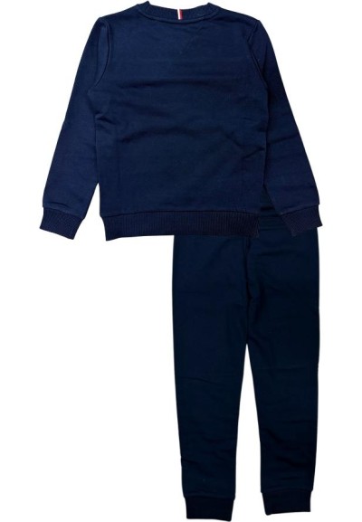 Tuta blu da Bambino "TH RIB INSERT SET" Tommy Hilfiger  - Vendita Moda