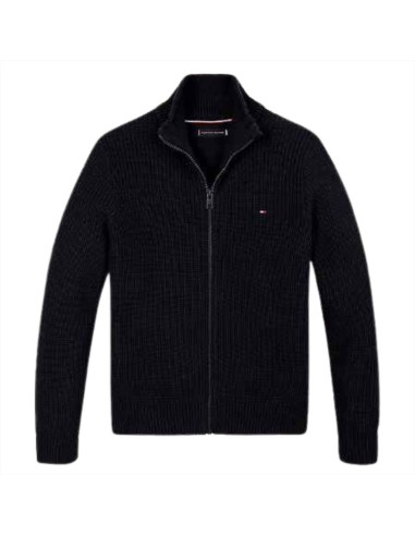 Maglione con zip da ragazzo della  tommy hilfiger blu  - Vendita onlin