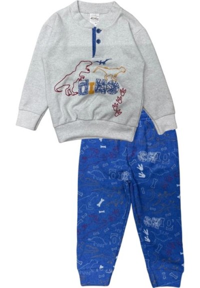 Pigiama da Bambino Avventuroso con Dinosauri - Sogni Epici per Piccoli