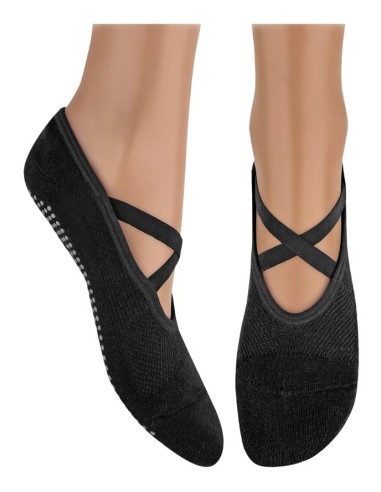Calze Antiscivolo Donna per Yoga, Pilates e Fitness - COCONUDA Black  