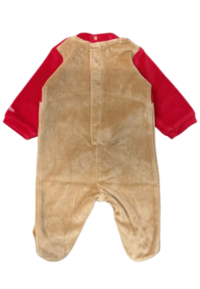 Tutina neonato natalizia in ciniglia - renna  - Vendita Moda sportiva