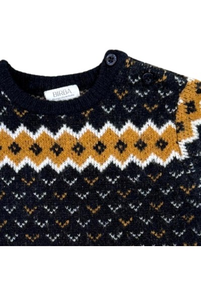 Maglioncino Birba Fiocco di Stile - Coccole nordiche  - Vendita Moda s