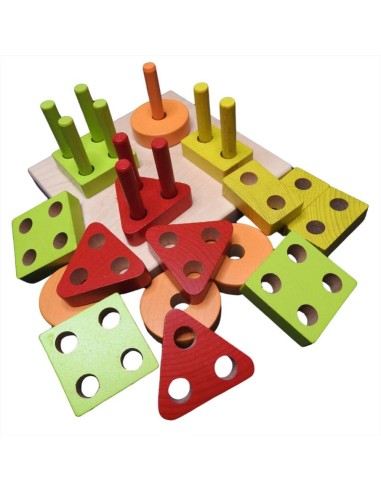Gioco per bambini di Forme e Colori in Legno Educativo  - Vendita onli 2