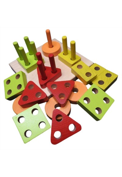 Gioco per bambini di Forme e Colori in Legno Educativo  - Vendita onli