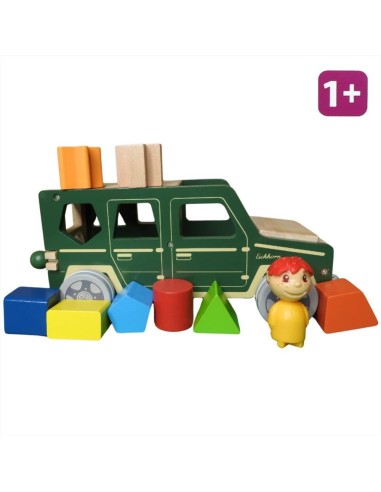 Jeep Avventura con Blocchi Educativi e Amico Rosso  - Vendita Moda spo