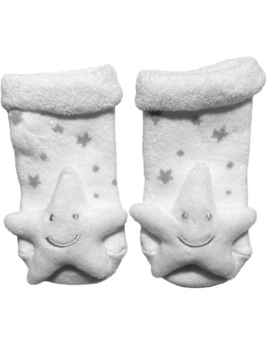 Calzini Neonato Bianchi con Stellina Sonaglio, Magia Losan  - Vendita 