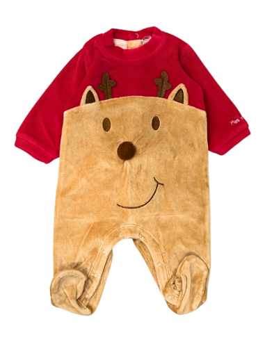 Tutina neonato natalizia in ciniglia - renna  - Vendita Moda sportiva 2