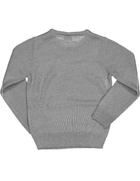 Maglione grigio a girocollo ragazzi, caldo e versatile.  - Vendita Mod