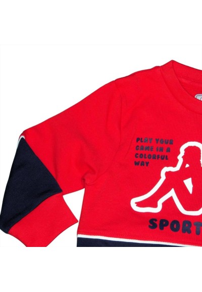 Completo Bambino Kappa "Play Your Game" - Felpa e Pantaloni Sportivi