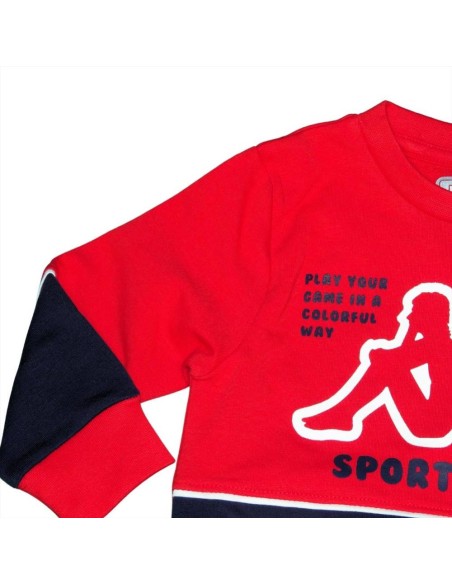 Completo Bambino Kappa "Play Your Game" - Felpa e Pantaloni Sportivi