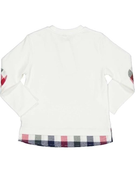 T-shirt neonato birba, stampa davanti Camping color bianca*  - Vendita