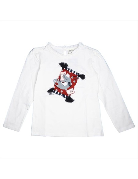 Sweet Cat - T-shirt Bianca con Gatto e Cuscino  - Vendita online | GBM