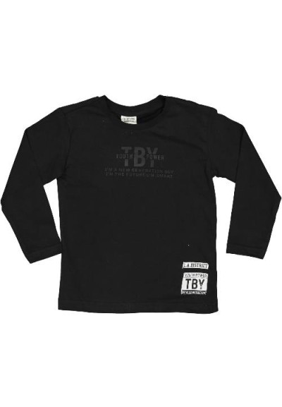 T-Shirt Nordic club maniche lunghe nera.