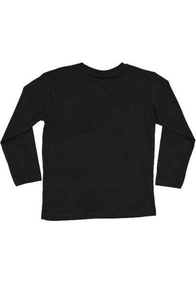 T-Shirt Nordic club maniche lunghe nera.