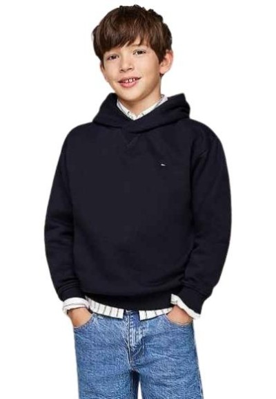 Felpa Tommy Hilfiger Essential con cappuccio e bandierina  - Vendita M