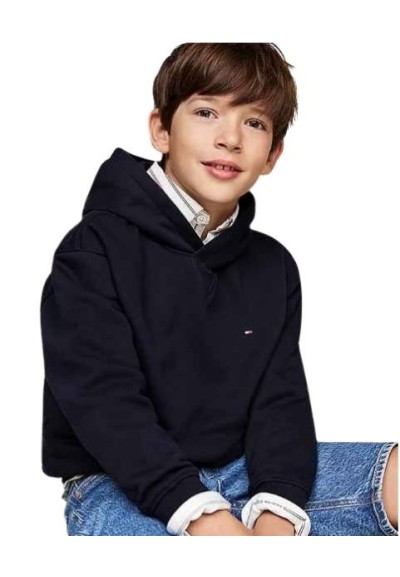 Felpa Tommy Hilfiger Essential con cappuccio e bandierina  - Vendita M