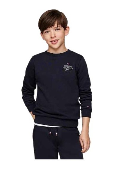 Felpa Tommy Hilfiger con scollatura rotonda.  - Vendita Moda sportiva