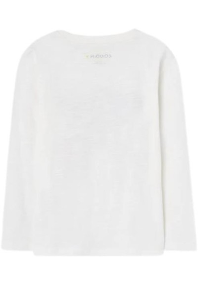 Maglietta Losan Manica Lunga “More Fun Please” in cotone jersey - bamb