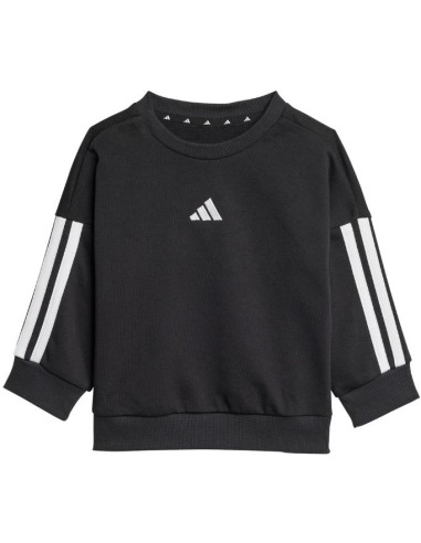 Tuta Neonato Unisex adidas I 3S FT JOG140 in Cotone Garzato  - Vendita 2