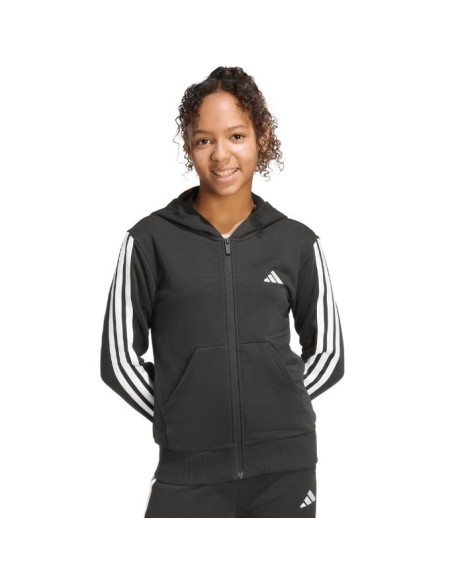 Felpa Ragazza adidas Essentials con Cappuccio e Zip,  JG 3S FZ HD 280 