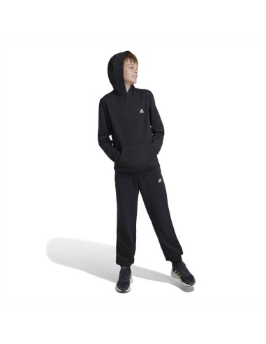 Pantaloni tuta neri da ragazzo con elastico in caviglia - Modello J SL 2