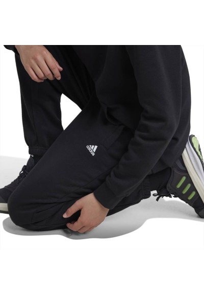 Pantaloni tuta neri da ragazzo con elastico in caviglia - Modello J SL