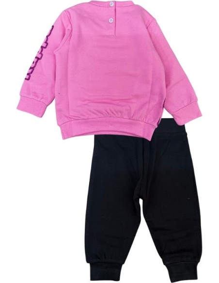 Tuta rosa da Bambina con Cuori Magici Kappa  - Vendita Moda sportiva