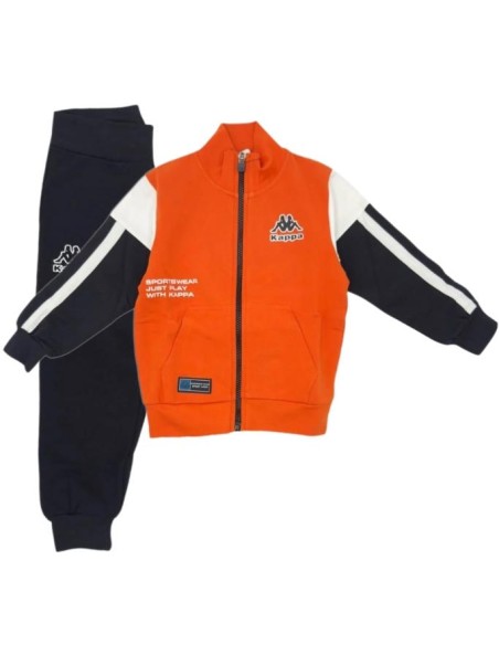 Tuta Kappa Just Play in Cotone Felpato - Bambino  - Vendita Moda sport