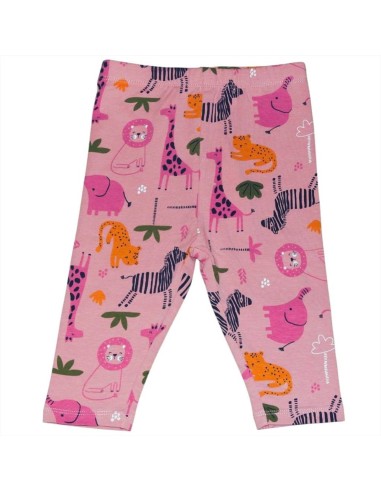 Leggings Neonata Rosa Safari Avventura  - Vendita Moda sportiva