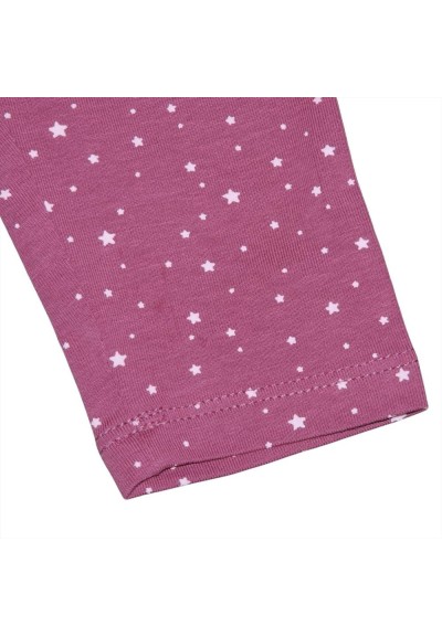 Leggings bambina rosa con stelline  - Vendita Moda sportiva
