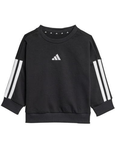 Tuta Neonato Unisex adidas I 3S FT JOG140 in Cotone Garzato  - Vendita 2