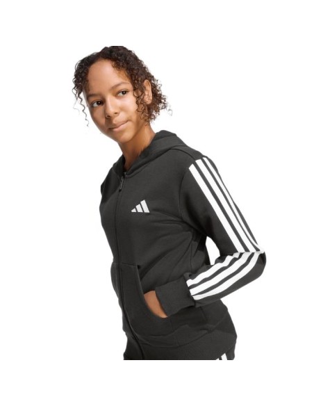 Felpa Ragazza adidas Essentials con Cappuccio e Zip,  JG 3S FZ HD 280 