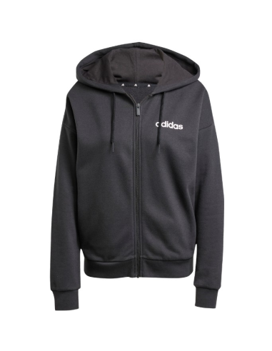 Felpa Donna adidas,W Lin FT FZ HD con zip e Cappuccio  - Vendita Moda  2