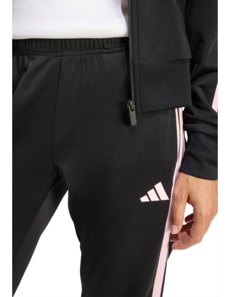 Tuta adidas da Donna Nera, 3 Strisce Rosa W ESS 3S TS  - Vendita Moda 