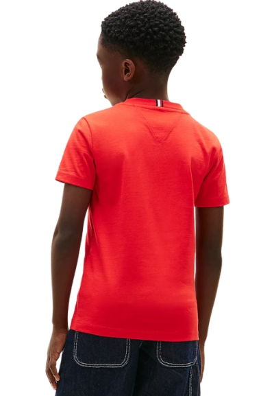 T-Shirt Tommy Hilfiger wavy flag, Bambino e Ragazzo in Cotone  - Vendi